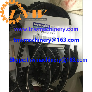 KOMATSU 4D95 engine 04120-21747 V-belt for D21A-7 D20P-7A WA150-6 PC75UU-2 PC60-5-6 PC7-7